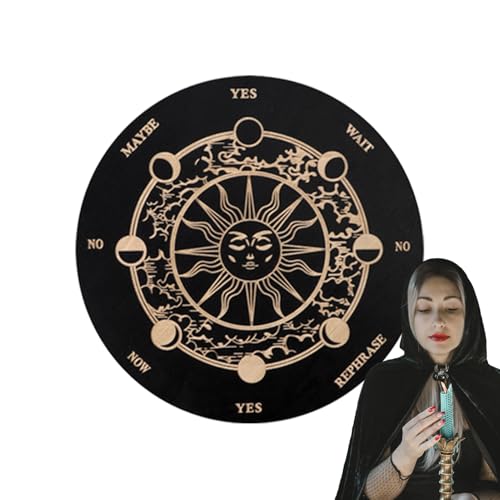 Palaufr Pendelbrett für Wahrsagerei und Orakel, Spiritismus Bretter Mit Buchstaben Holz Zeiger, Spirit Deko Brettspiel Für Anfänger Familie Palaufr Pendelbrett für Wahrsagerei und Orakel, Spiritismus Bretter Mit Buchstaben Holz Zeiger, Spirit Deko Brettspiel Für Anfänger Familie von Palaufr