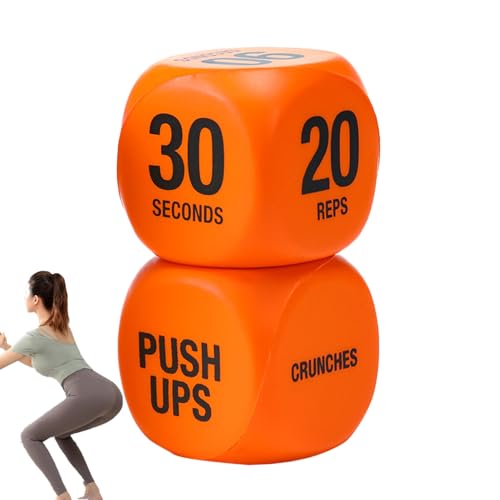 Palaufr Trainingswürfel, 1 Paar Fitness Spielwürfel für Training, Trainingsgeräte Krafttraining Zubehör für Anfänger Reise Büro Haushalt Outdoor Hotel Fitnessraum Palaufr Trainingswürfel, 1 Paar Fitness Spielwürfel für Training, Trainingsgeräte Krafttraining Zubehör für Anfänger Reise Büro Haushalt Outdoor Hotel Fitnessraum von Palaufr