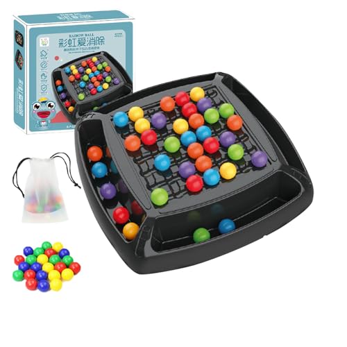 Rainbow Bead Spiel Rainbow Ball Elimination Brettspiel, Rainbow Ball Brettspiel, Rainbow Ball Elimination Brettspiel, Interaktives Matching Spielspielzeug Für Kindereltern von Palaufr