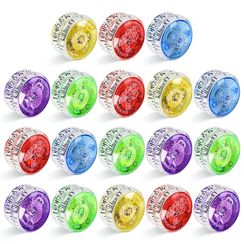 Palwin Leuchtend Yoyos, 18 Stücke LED Licht YoYo, JoJo Kinder Professionelles Yoyo für Kinder und Anfänger, Yoyo für Geburtstagsgeschenke, Partys und Feiern von Palwin