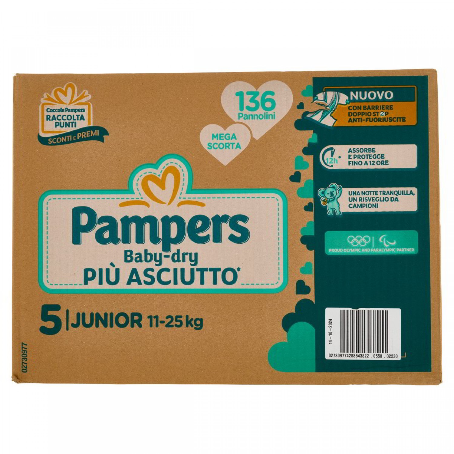 Pannolini Pampers Baby Dry Junior Misura 5 (136pz) Pannolini Pampers Baby Dry Junior Misura 5 (136pz) von Pampers