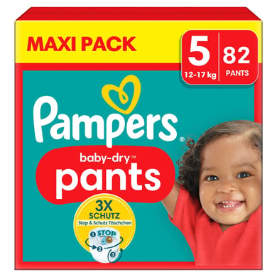 Pampers Baby-Dry Pants, Gr. 5 Junior, 12-17kg, Maxi Pack (1 x 82 Pants) von Pampers