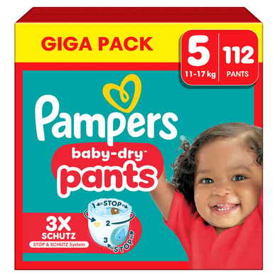 Pampers Baby-Dry Pants, Gr.5 Junior 11-17kg, Giga Pack (1 x 112 Pants) von Pampers