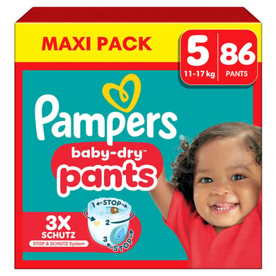 Pampers Baby-Dry Pants, Gr.5 Junior 11-17kg, Maxi Pack (1 x 86 Pants) von Pampers