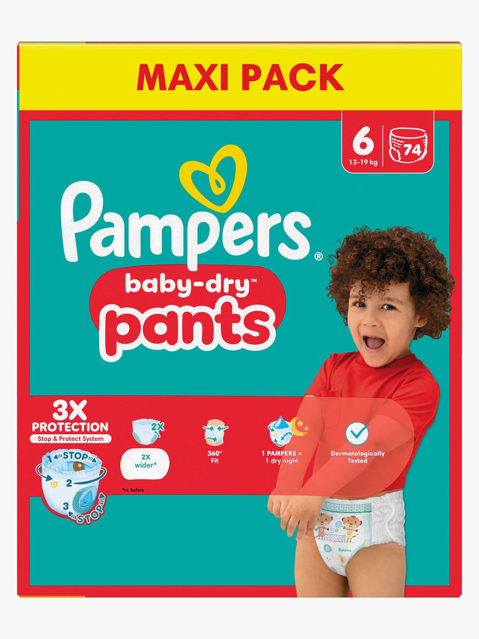 Pampers Baby Dry Pants Windeln Größe 6 13-19 kg Maxi 74er-Pack Pampers Baby Dry Pants Windeln Größe 6 13-19 kg Maxi 74er-Pack von Pampers