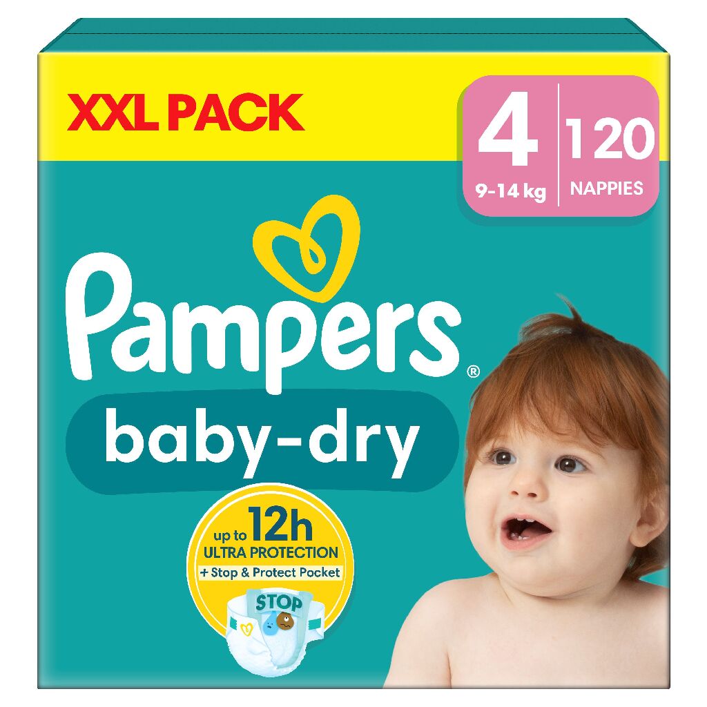 Pampers Baby Dry Windeln Größe 4 9-14 kg 120er-Pack von Pampers