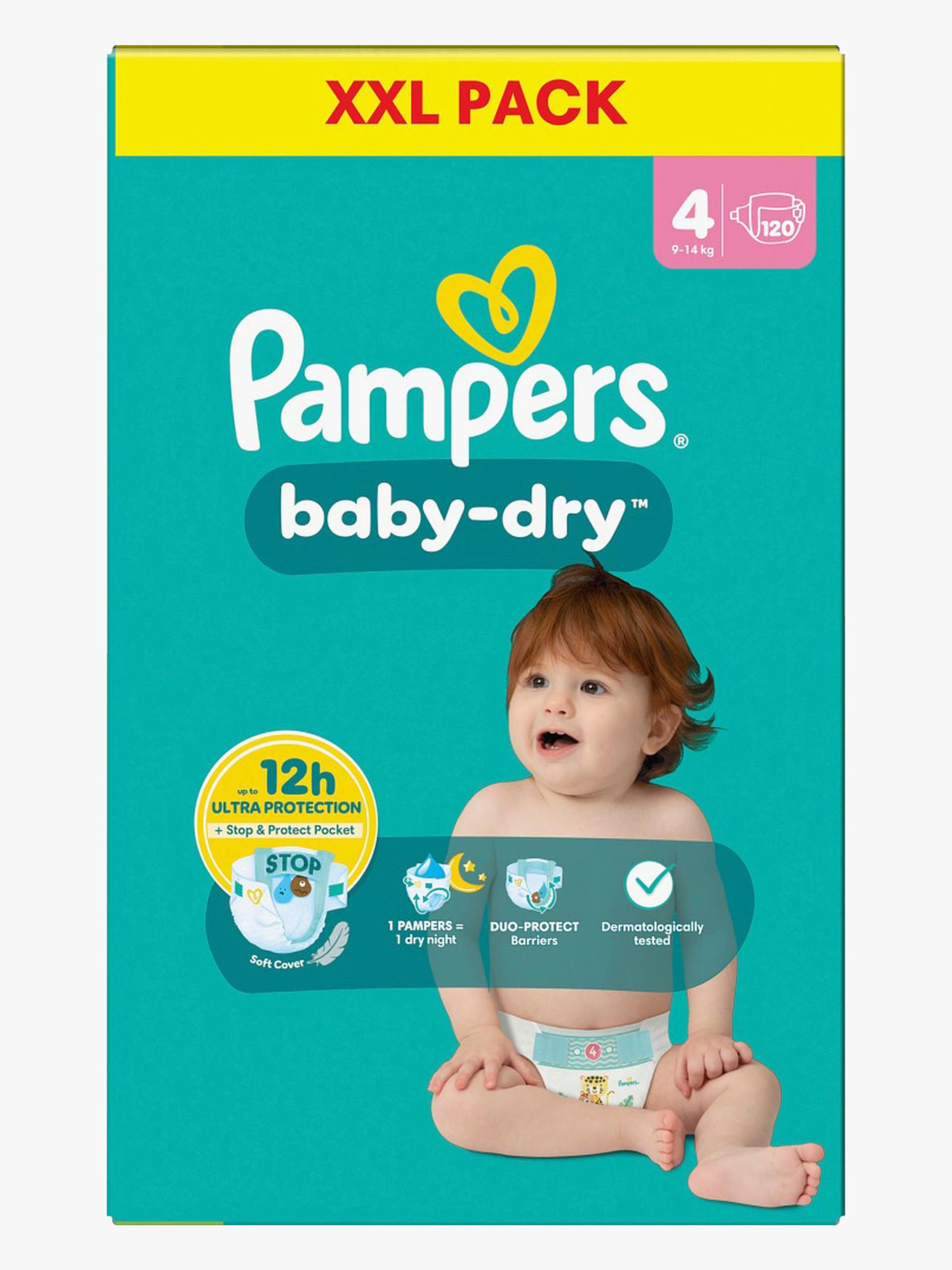 Pampers Baby Dry Windeln Größe 4 9-14 kg XXL 120er-Pack Pampers Baby Dry Windeln Größe 4 9-14 kg XXL 120er-Pack von Pampers
