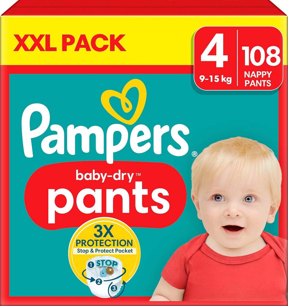 Pampers Baby Dry Windeln Größe 4 9-15 kg 108er-Pack von Pampers