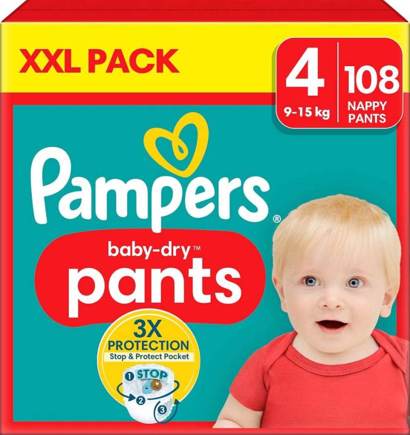 Pampers Baby Dry Windeln Größe 4 9-15 kg 108er-Pack von Pampers