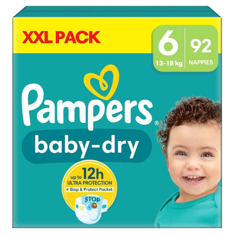 Pampers Baby Dry Windeln Größe 6 13-18 kg 92er-Pack von Pampers