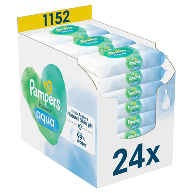 Pampers Feuchttücher Harmonie Aqua, 1.152 Tücher (24 x 48 Stk) von Pampers