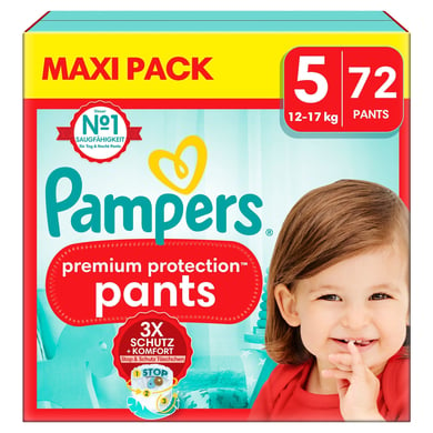 Pampers Premium Protection Pants, Gr. 5, 12-17kg, Maxi Pack (1x 72 Windeln) von Pampers