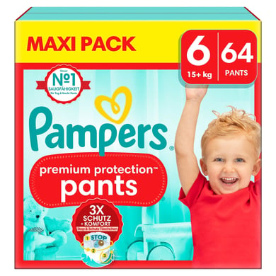 Pampers Premium Protection Pants, Gr. 6, 15kg+, Maxi Pack (1x 64 Pants) von Pampers