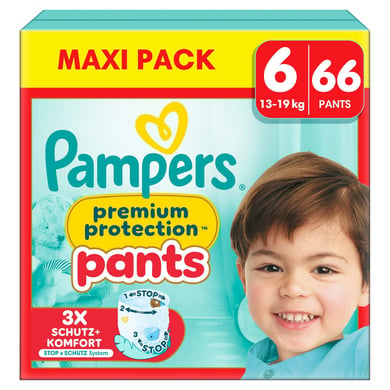 Pampers Premium Protection Pants, Gr.6 Extra Large 13-19kg, Maxi Pack (1x 66 Windeln) von Pampers