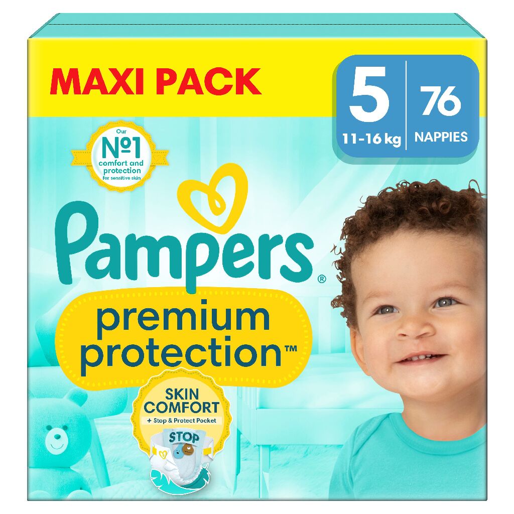 Pampers Premium Protection Windeln Größe 5 11-16 kg 76er-Pack von Pampers