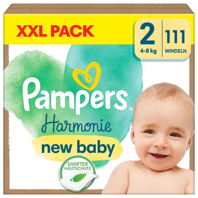 Pampers Windeln Harmonie Gr. 2 Mini, 4kg - 8kg, XXL Pack (1x111 Windeln) von Pampers