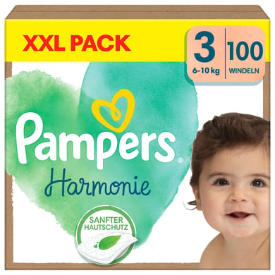 Pampers Windeln Harmonie Gr. 3 Midi, 6-10 kg, XXL Pack (1x100 Windeln) von Pampers