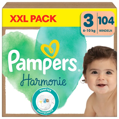 Pampers Windeln Harmonie Gr.3 Midi, 6-10kg, XXL Pack (1x 104 Windeln) von Pampers