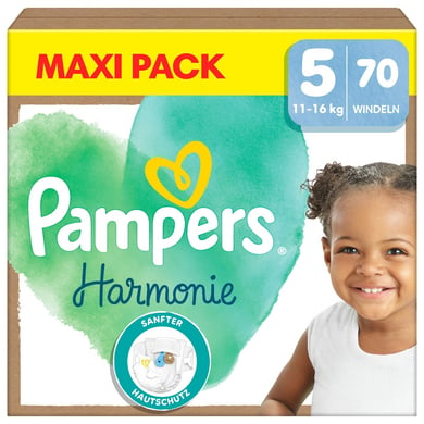 Pampers Windeln Harmonie Gr.5 Junior 11+kg, Maxi Pack (1x 70 Windeln) von Pampers