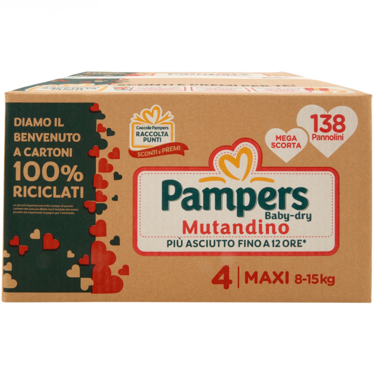 Pannolini Pampers Baby Dry Mutandino Maxi 8-15 Kg Misura 4 (138pz) von Pampers