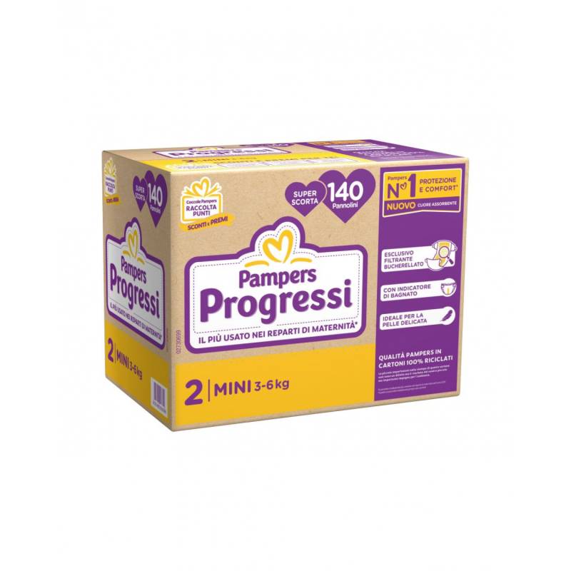 Pannolini Progressi 2 3-6 Kg 140pz von Pampers