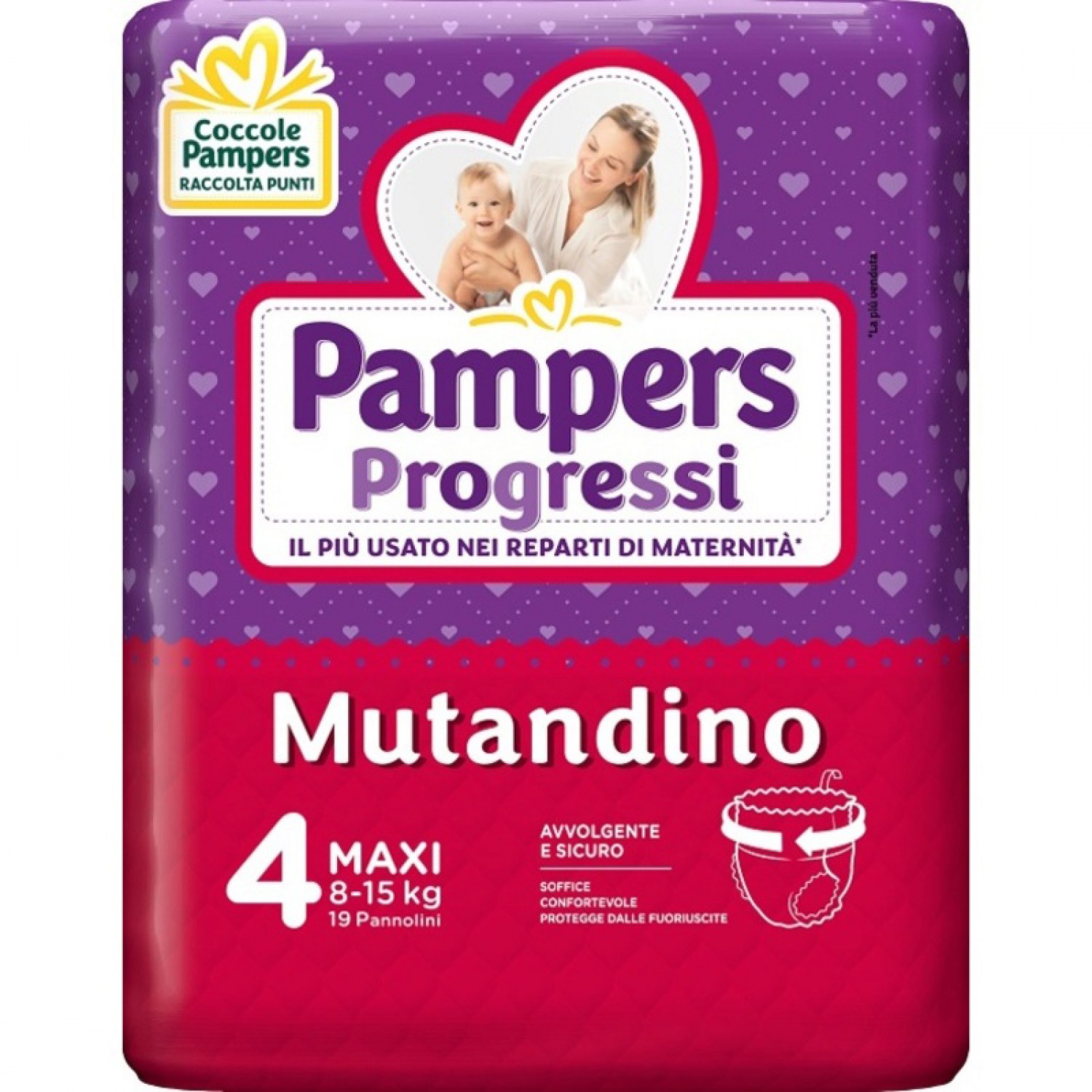 Windeln Progressi Pantiino 19 Größe 4 von Pampers