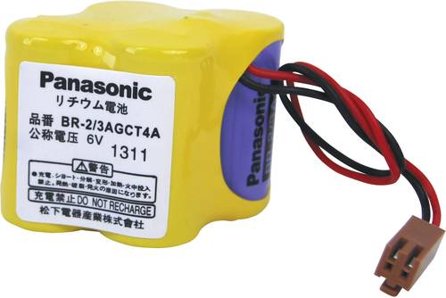 Panasonic BR2/3AGCT4A Spezial-Batterie Stecker Lithium 6V 2400 mAh 1St. von Panasonic