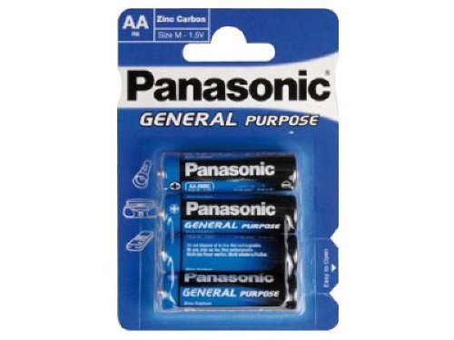 Panasonic NB-191011-0049 - Batterie General R6 Mignon AA, 4 Stuck, Elektronik, blau by von Panasonic