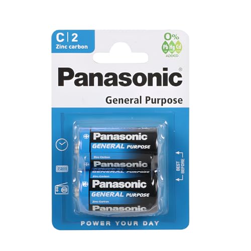 Panasonic NB-191012-0049 Baby C 1.5 V General Purpose R14R, 2-er Pack von Panasonic