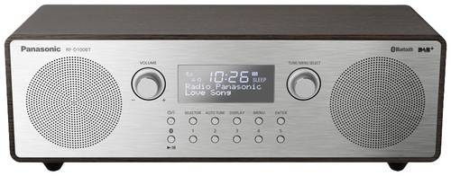 Panasonic RF-D100BTEGT Tischradio UKW, DAB+ AUX, Bluetooth®, DAB+, UKW Weckfunktion Silber, Braun von Panasonic