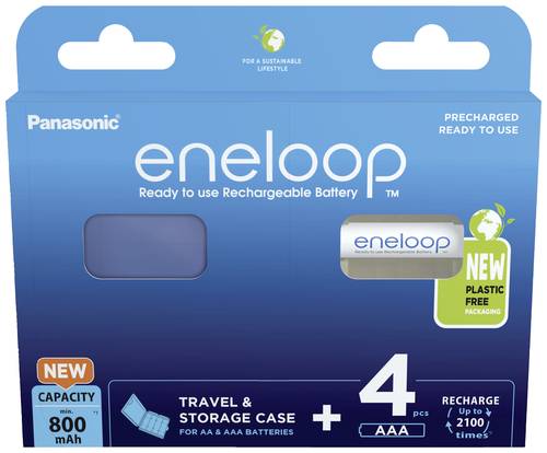 Eneloop HR03 +Box Micro (AAA)-Akku NiMH 800 mAh 1.2V 4St. von eneloop