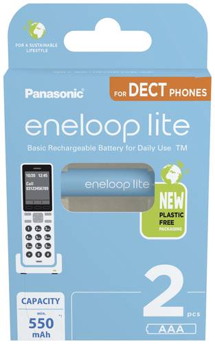 Eneloop lite DECT HR03 Micro (AAA)-Akku NiMH 550 1.2V 2St. von eneloop