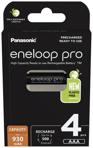 Eneloop pro HR03 Micro (AAA)-Akku NiMH 930 mAh 1.2V 4St. von eneloop