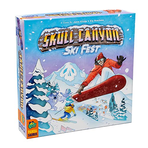 Pandasaurus Games Pandasaurus - Skull Canyon Ski Fest - Englisches Brettspiel - Lustiges Ski-Spiel für Erwachsene und Jugendliche - Ab 14 Jahren - Für 2-4 Spieler - 45-90 Minuten - Englisch von Pandasaurus Games