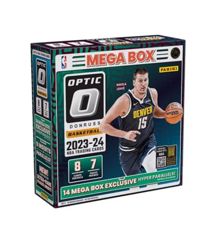 2023-24 Panini Donruss Optic Basketball Mega Box (56 Karten/Box) Hyper Parallels Sealed von Panini Football League