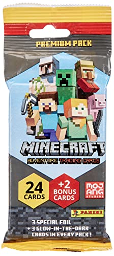 Panini 004115B26FPEF Minecraft Blase Trading Cards-Premium Pack, Cartoon, Mehrfarbig von Panini