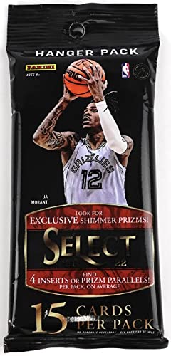 2021–2022 Panini Select Basketball-Kleiderbügel-Set – 15 Sammelkarten pro Packung von Panini Select Football