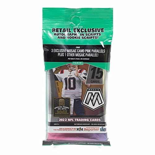 Panini 2022 Mosaic Football NFL Multi Cello Fat-Pack: Sammlungskarten-Packung, Mauspad, Sport von Panini