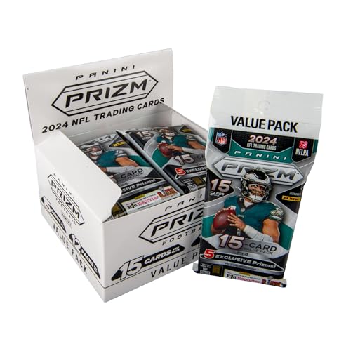 2024 Panini PRIZM Fußball-Sammelkarten NFL-Fat-Pack-Box von Panini