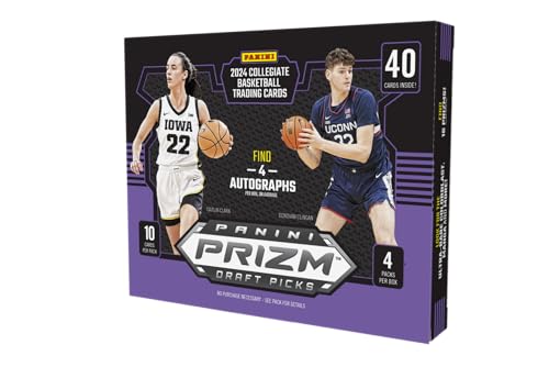 2024 Panini Prizm Draft Picks Collegiate Basketball Sammelkartenbox (Hobby) (4 Autogramme) von Panini