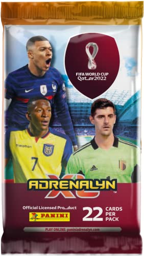 Panini 004287B22FPFGD Coupe du Monde Qatar de la World Cup FIFA Weltmeisterschaft Katar 2022 Adrenalyn XL-Fat Pack, Zufällig ausgewählt von Panini