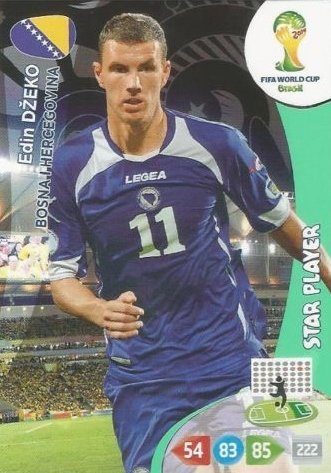 FIFA World Cup 2014 Brazil Adrenalyn XL Edin Dzeko Star Player FIFA World Cup 2014 Brazil Adrenalyn XL Edin Dzeko Star Player von Panini