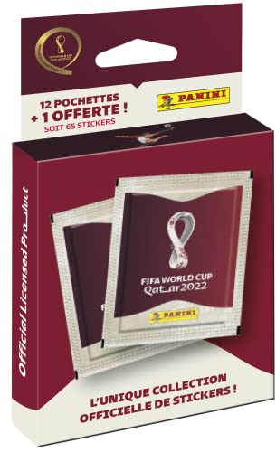 Panini FIFA World Cup Katar 2022 – Blister mit 12 Hüllen + 1 gratis 004286KBF13 von Panini