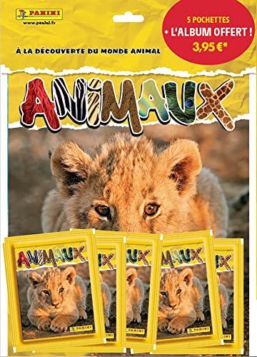 Panini Tiere 2022 5 Hüllen + Album gratis 004446SPCFGD von Panini