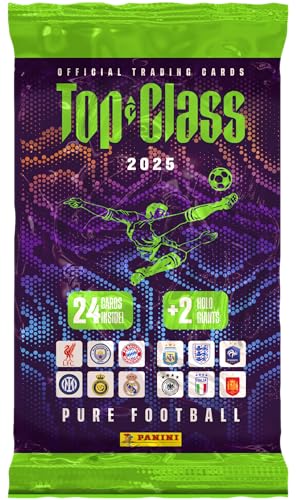 PANINI FIFA Top Class 2025 Trading Cards Fat Pack 24 Karten + 2 Holo Giants von Panini