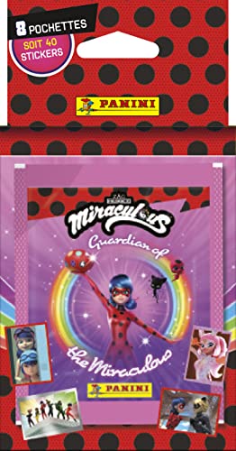 Panini Miraculous 004355KBF8 "Guardian of Miraculous" – Packung mit 8 Hüllen von Panini