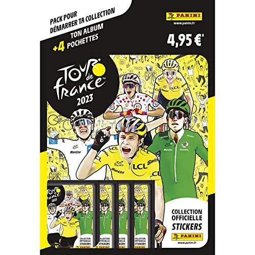 Panini 004614SPCFGD Tour de France 2023 Album + 4 Taschen von Panini