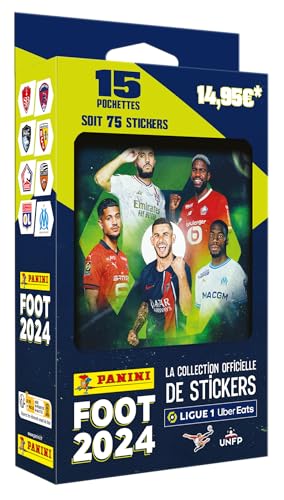 Panini 004623TINSF Foot 2024 Ligue 1 UBER EATS Metalldose 15 Hüllen von Panini