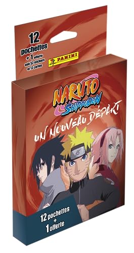 Panini 004628KBF13 Naruto Shippuden 2 - Ein Neuanfang, Blisterpackung mit 12 Taschen + 1 gratis von Panini