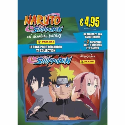 Panini 004628SPCFGD Naruto Shippuden 2 Album + Kartenfach + 2 Hüllen, Mehrfarbig von Panini